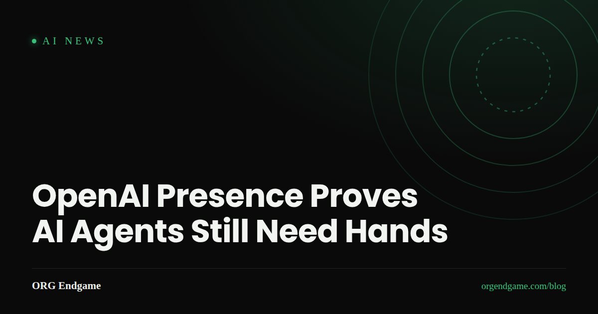 Dark abstract graphic of a robotic hand reaching toward a CRM interface, with a green accent glow